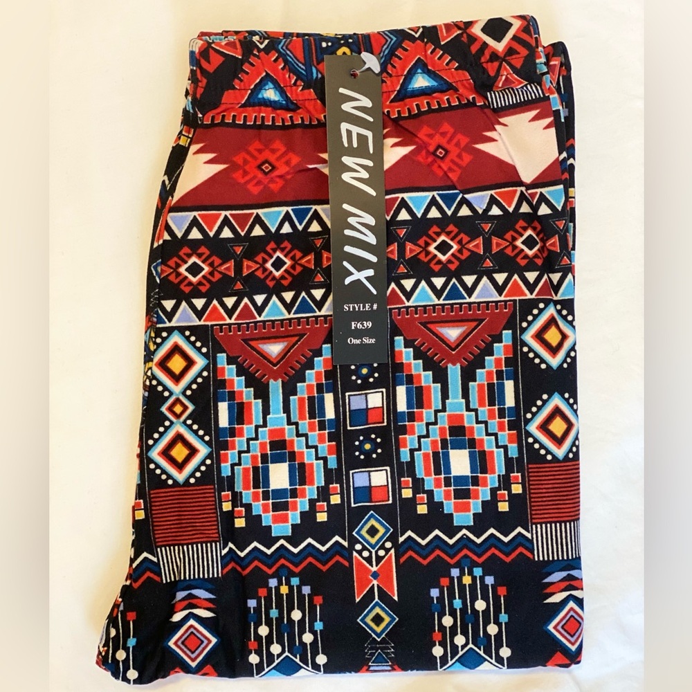 New Mix Print Tribal Leggings